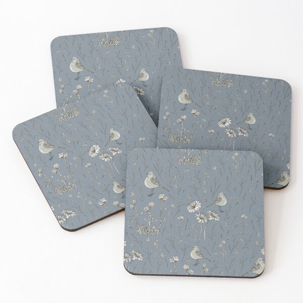 Item preview, Birds in the forest mid blue designed and sold by cezidesign.