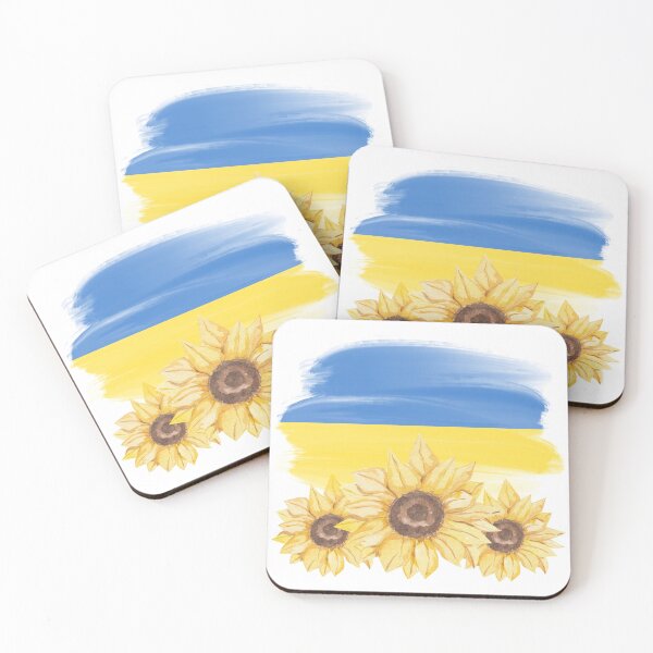 Item preview, Sunflowers Ukrainian flag designed and sold by TamGustam.