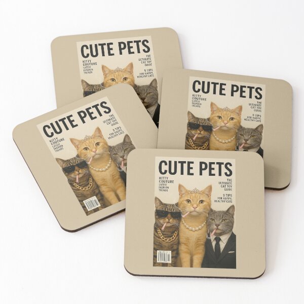 Item preview, CUTE PETS: Feline Fashion Icons designed and sold by THE MEOWFIA.