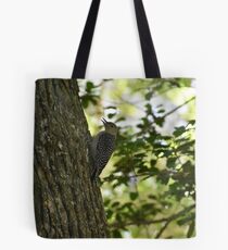 Red bellied woodpecker fledgling Tote Bag