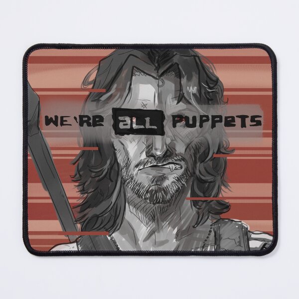 Item preview, we're all puppets johnny silverhand designed and sold by WingedHaru.