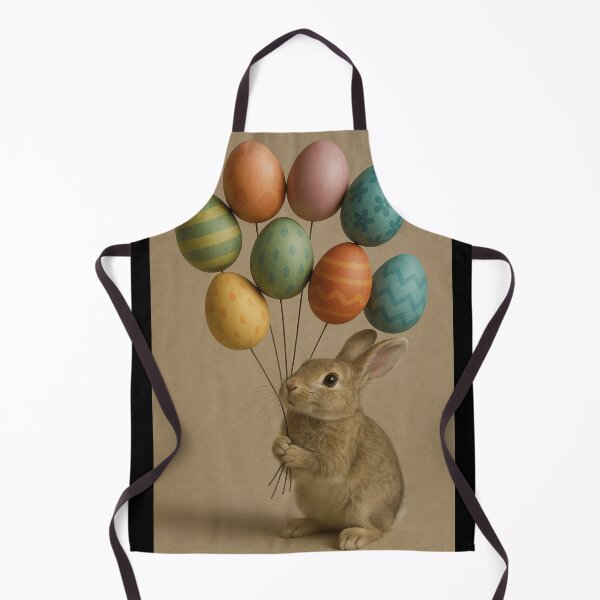 Item preview, Dreamy Bunny with Easter Balloons designed and sold by artes-lunares.