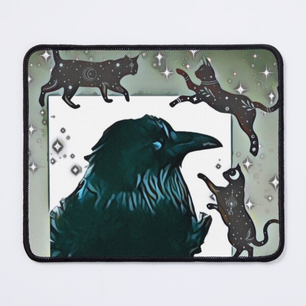 Item preview, Celestial Cats with Raven designed and sold by oh-bi-me.