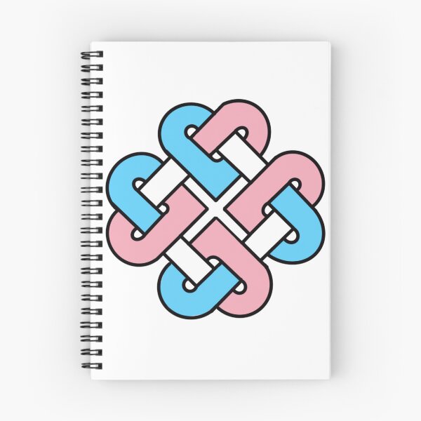Item preview, Celtic Quarter Heart Pride Knot - Trans Color Block designed and sold by cjo582.