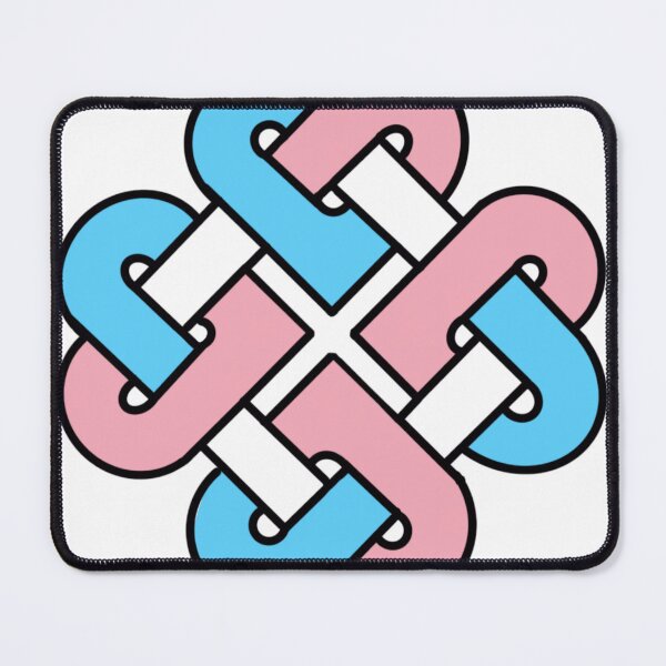 Item preview, Celtic Quarter Heart Pride Knot - Trans Color Block designed and sold by cjo582.