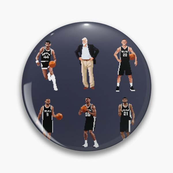 Item preview, Legends Sticker Pack (George Gervin, David Robinson, Gregg Popovich, Tony Parker, Manu Ginobili) Qiangy designed and sold by qiangdade.