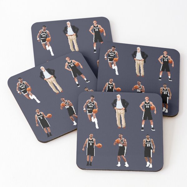 Item preview, Legends Sticker Pack (George Gervin, David Robinson, Gregg Popovich, Tony Parker, Manu Ginobili) Qiangy designed and sold by qiangdade.