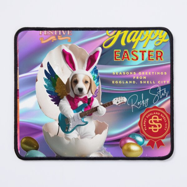 Item preview, Puppy in bunny costume play guitar from Eggland designed and sold by Atarac.