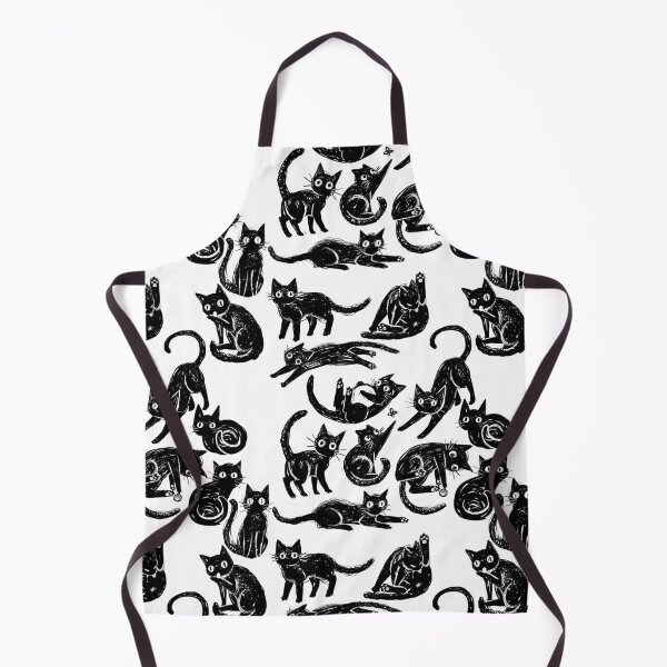 Item preview, Black Cat Pattern White designed and sold by JurassicParkans.