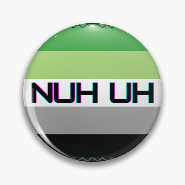 Item preview, Aromantic flag "nuh uh" designed and sold by spaghettihoops7.