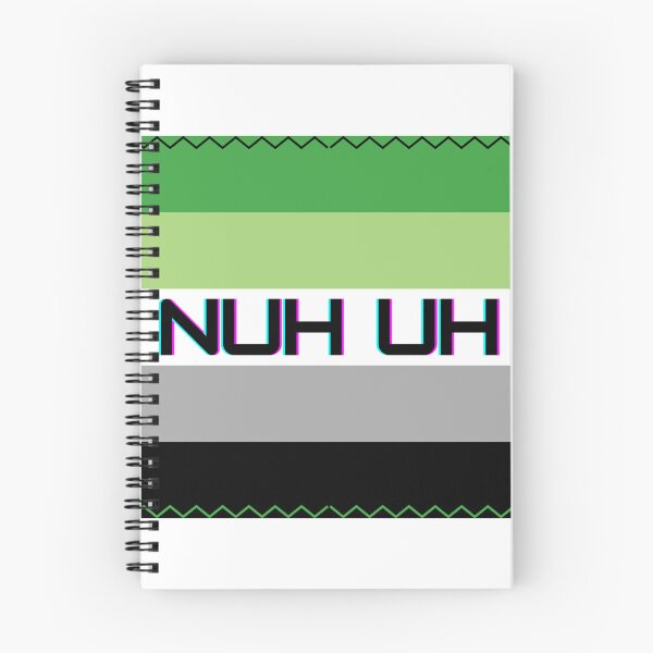 Item preview, Aromantic flag "nuh uh" designed and sold by spaghettihoops7.