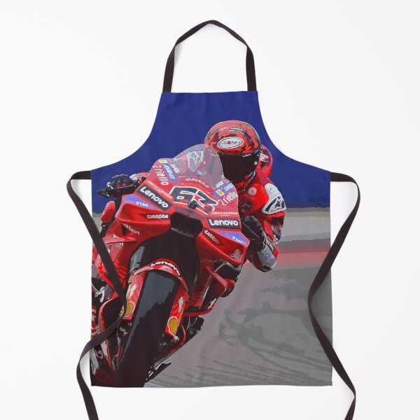 Item preview, Francesco Bagnaia drifting his 2025 MotoGP Motorcycle on the Circuit of the Americas watercolor designed and sold by Rodissimus1984.