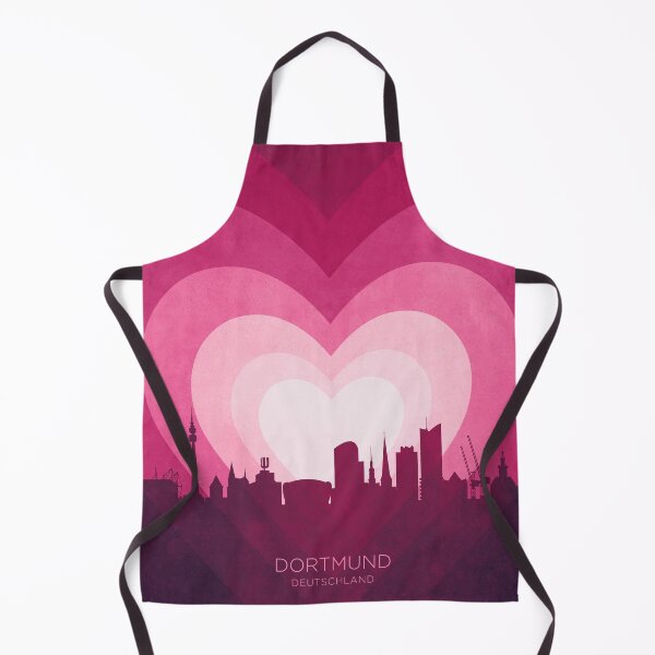 Item preview, Dortmund Germany Skyline Hearts Pink designed and sold by ArtPrints.