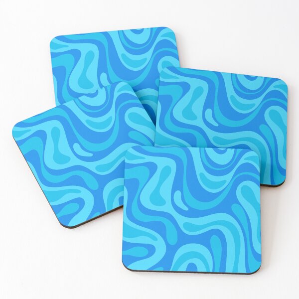 Item preview, Abstract and modern blue liquid pattern designed and sold by Jenny Rattina.