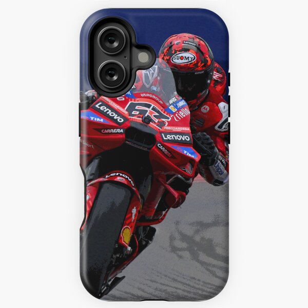 Item preview, Pecco drifting his 2025 MotoGP Motorcycle on the Circuit of the Americas abstract designed and sold by Rodissimus1984.