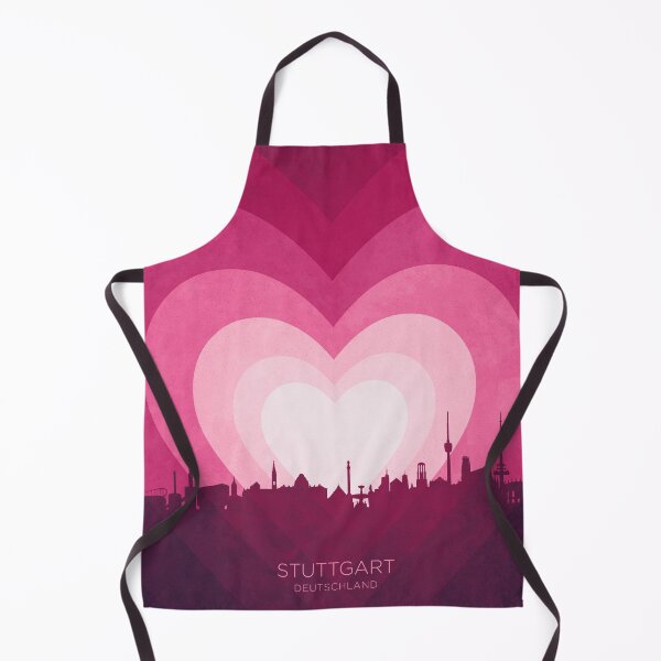 Item preview, Stuttgart Germany Skyline Hearts Pink designed and sold by ArtPrints.