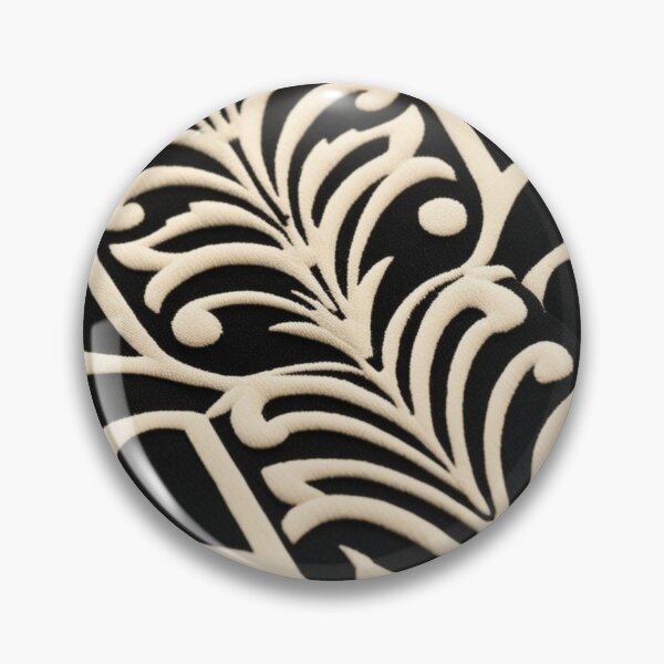Item preview, Deco Flourish in Beige and Black Botanical Scrolls designed and sold by Harmonic_Layers.