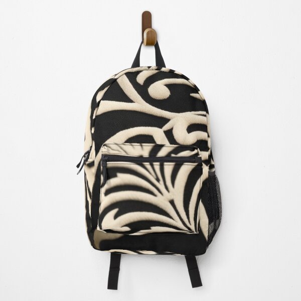 Item preview, Deco Flourish in Beige and Black Botanical Scrolls designed and sold by Harmonic_Layers.