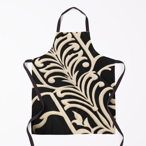 Item preview, Deco Flourish in Beige and Black Botanical Scrolls designed and sold by Harmonic_Layers.