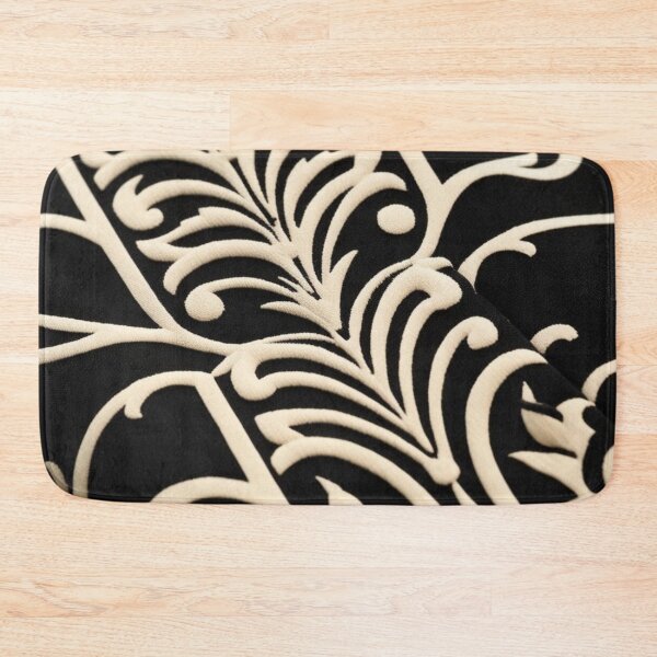 Item preview, Deco Flourish in Beige and Black Botanical Scrolls designed and sold by Harmonic_Layers.