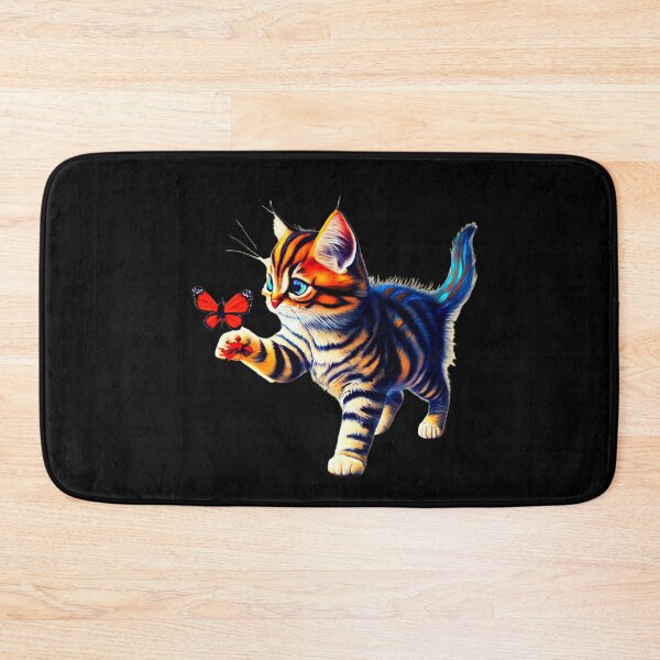 Item preview, Kitten Chasing A Butterfly designed and sold by SteezeeStore.