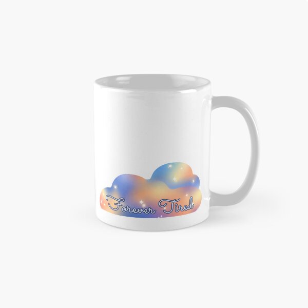 Item preview, Forever Tired – Rainbow Cloud Aesthetic Design for Exhausted Millennials & Spoonies (Blue/Orange Rainbow) designed and sold by thistledewcraft.