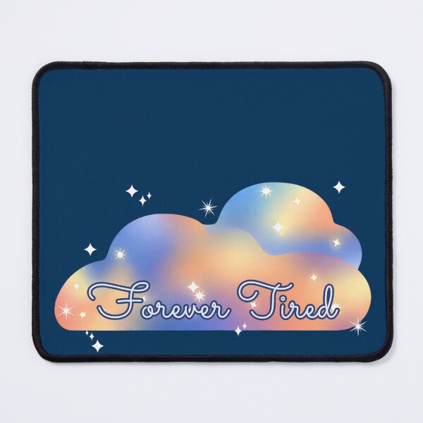 Item preview, Forever Tired – Rainbow Cloud Aesthetic Design for Exhausted Millennials & Spoonies (Blue/Orange Rainbow) designed and sold by thistledewcraft.