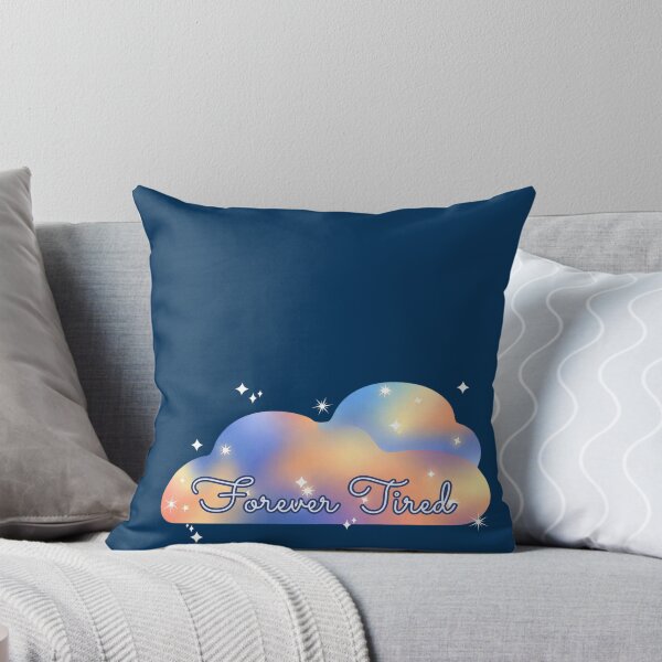 Item preview, Forever Tired – Rainbow Cloud Aesthetic Design for Exhausted Millennials & Spoonies (Blue/Orange Rainbow) designed and sold by thistledewcraft.