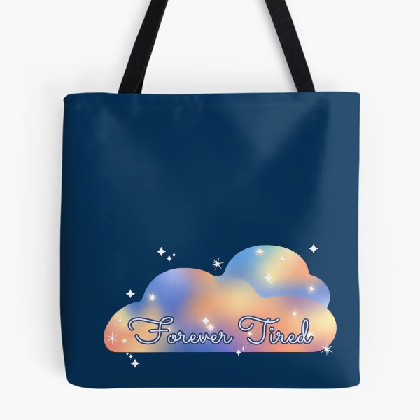 Item preview, Forever Tired – Rainbow Cloud Aesthetic Design for Exhausted Millennials & Spoonies (Blue/Orange Rainbow) designed and sold by thistledewcraft.