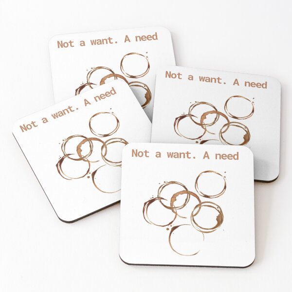 Item preview, Not a Want. A Need. – Minimal Coffee Ring designed and sold by OshiaDesign.