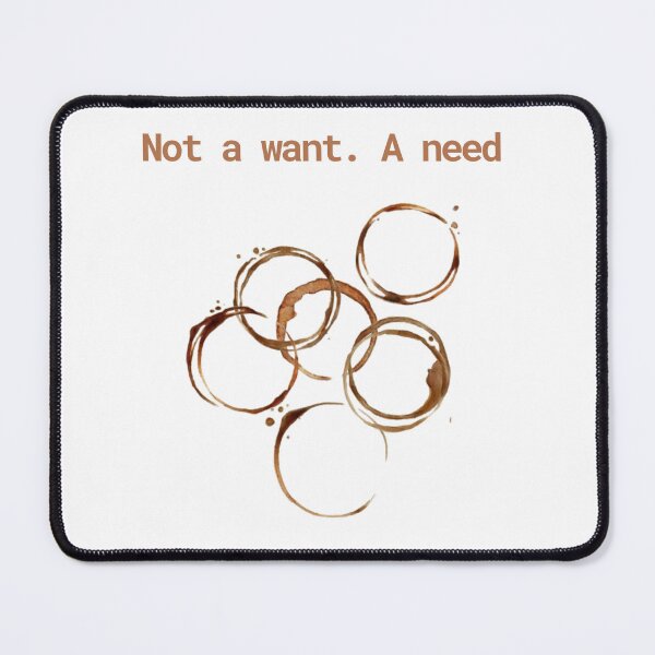 Item preview, Not a Want. A Need. – Minimal Coffee Ring designed and sold by OshiaDesign.