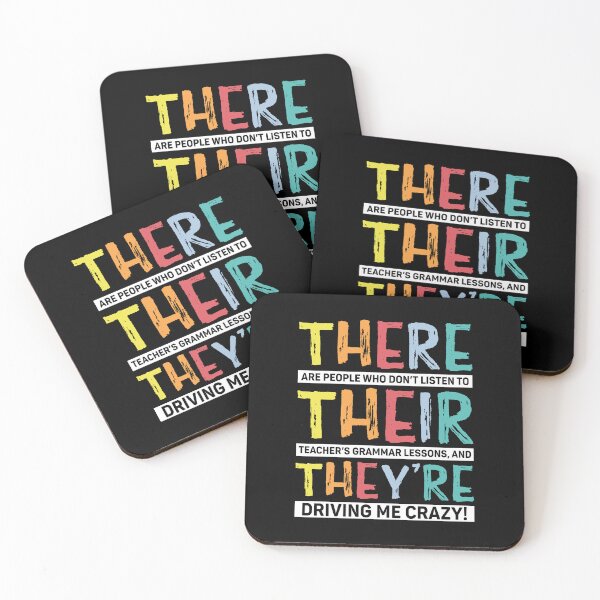 Item preview, There Their They're English Grammar Teacher Gift designed and sold by DexertimaArt.