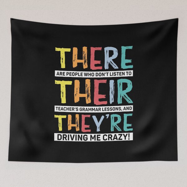 Item preview, There Their They're English Grammar Teacher Gift designed and sold by DexertimaArt.