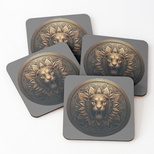 Item preview, ANCIENT BRONZE LION SHIELD (#666666) designed and sold by Marlon Oseguera.
