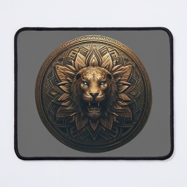 Item preview, ANCIENT BRONZE LION SHIELD (#666666) designed and sold by Marlon Oseguera.