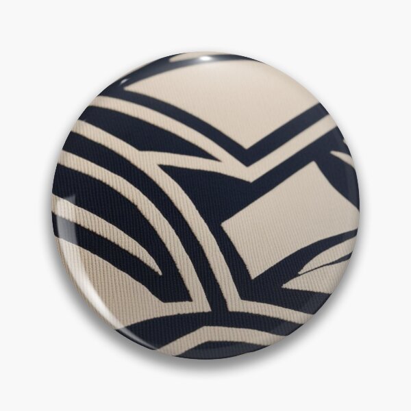 Item preview, Structured Echo – Bold Art Deco Lines in Navy & Beige designed and sold by Harmonic_Layers.