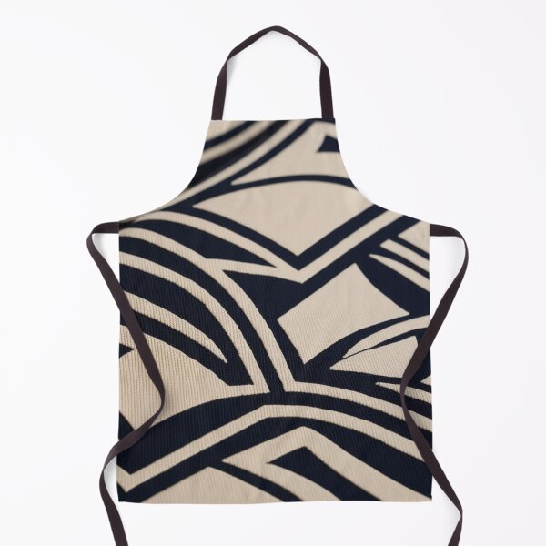 Item preview, Structured Echo – Bold Art Deco Lines in Navy & Beige designed and sold by Harmonic_Layers.