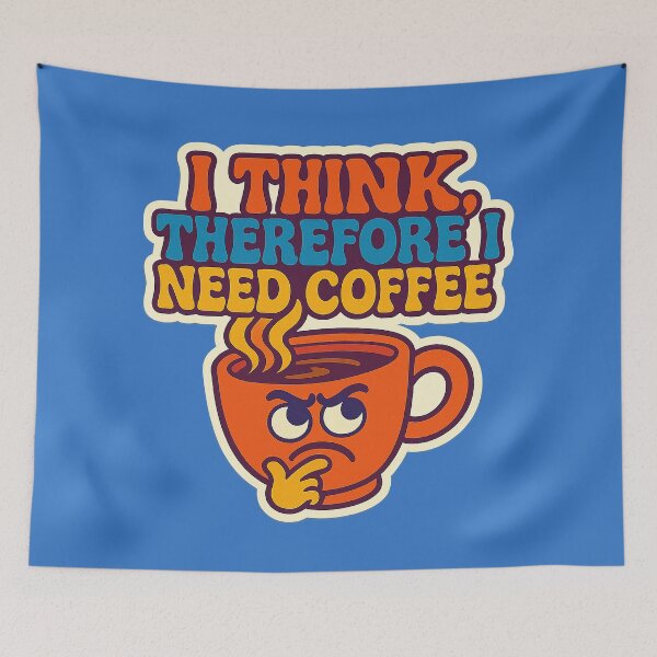 Item preview, Coffee and Philosophy – A humorous design designed and sold by Girih.