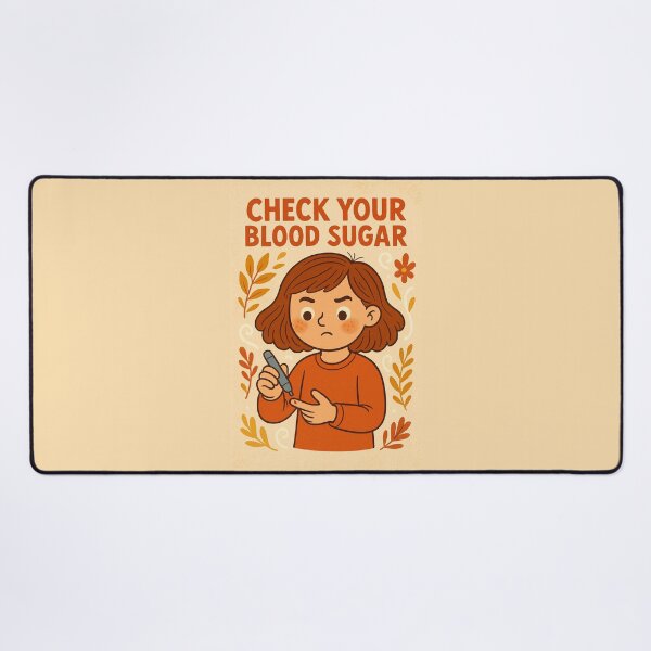 Item preview, Check Your Blood Sugar – Cute Diabetes Awareness Art for Kids designed and sold by Lacritsa .