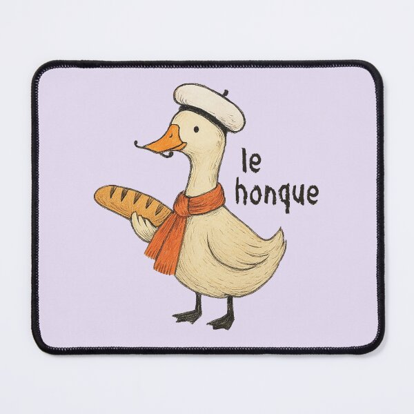 Item preview, Le Honque – French Duck Meme with Baguette designed and sold by Aredbox.