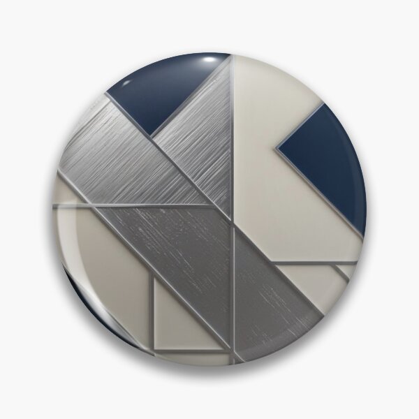 Item preview, Intersecting Angles – Modern Grid Geometry in Navy, White & Silver designed and sold by Harmonic_Layers.