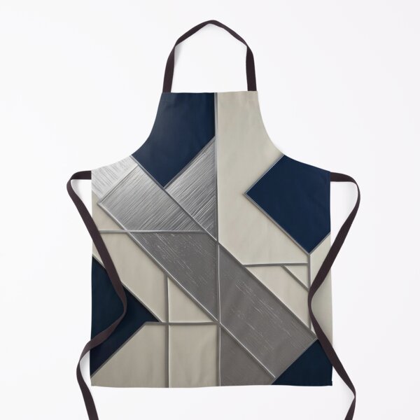 Item preview, Intersecting Angles – Modern Grid Geometry in Navy, White & Silver designed and sold by Harmonic_Layers.