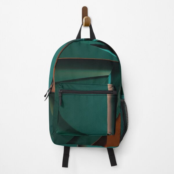 Item preview, Verdant Shards – Minimalist Forest Geometry with Ember Accents designed and sold by Harmonic_Layers.