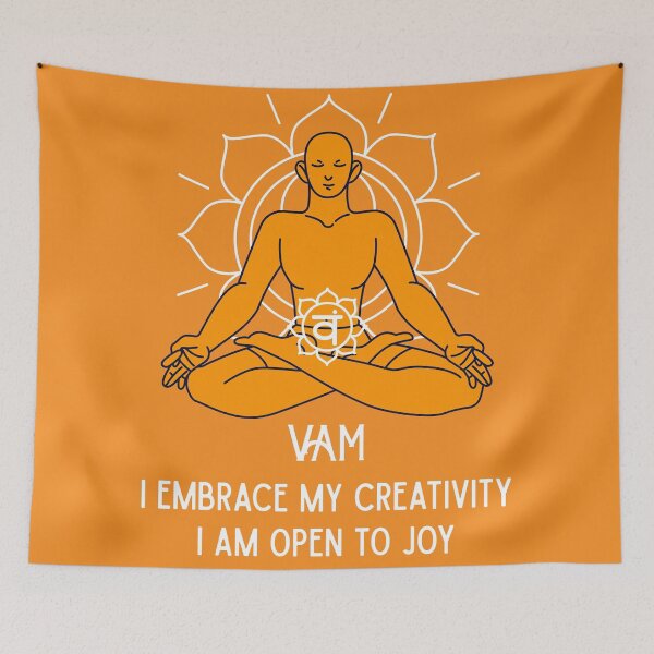 Item preview, Sacral Chakra – Svadhisthana VAM Mantra Art designed and sold by PranaLume.