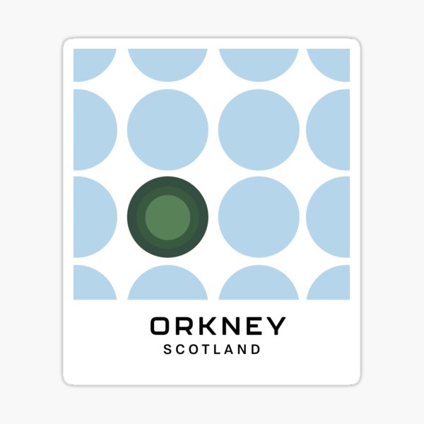 Item preview, Orkney Scotland Abstract Bauhaus Style Design designed and sold by cartoosh.