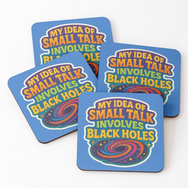 Item preview, Small Talk with Black Holes – A humorous design designed and sold by Girih.