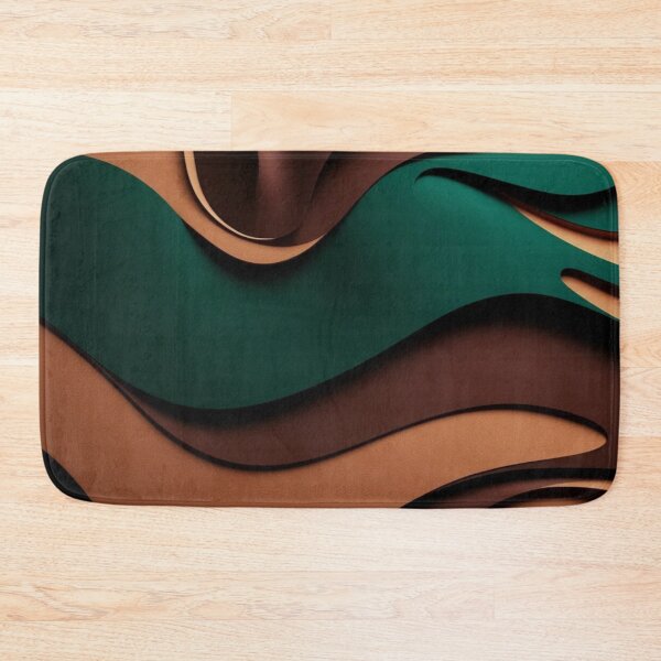 Item preview, Topographic Flow – Layered Minimalist Abstract in Forest Hues designed and sold by Harmonic_Layers.