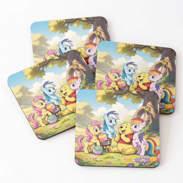 Item preview, Ponies Visit Hundred Acre Woods designed and sold by MyLittlePopCulture.