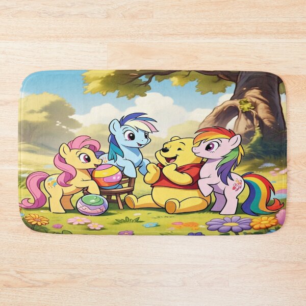 Artikelvorschau, Ponys besuchen den Hundertmorgenwald entworfen und verkauft von MyLittlePopCulture.