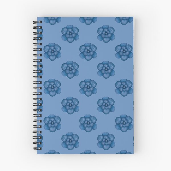Item preview, Patrón de flores "Lirio majestuoso" en color azul. designed and sold by Cherevan.